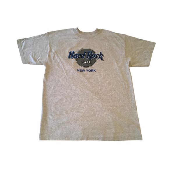 Hard Rock Cafe T-Shirt New York Gray X-Large Classic Logo - Picture 1 of 4